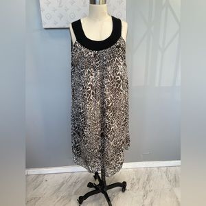 Janina- leopard print midi dress size 44 with tags
